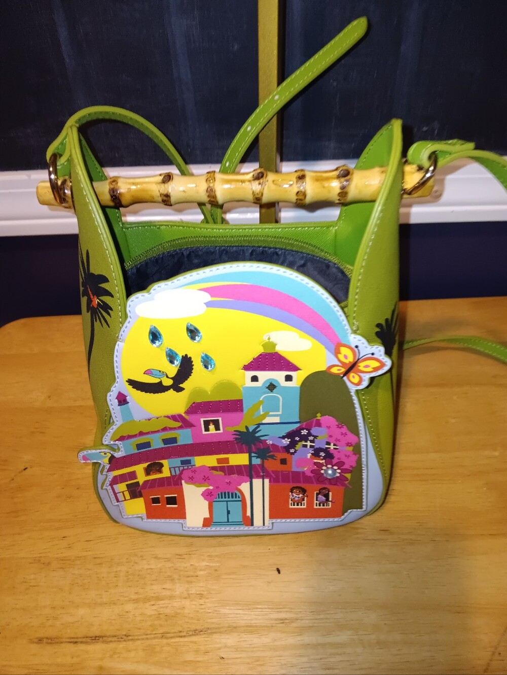 Danielle Nicole Disney Tropical Bamboo Handle Bag